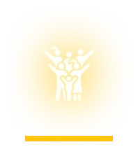 Group of people icon on black background